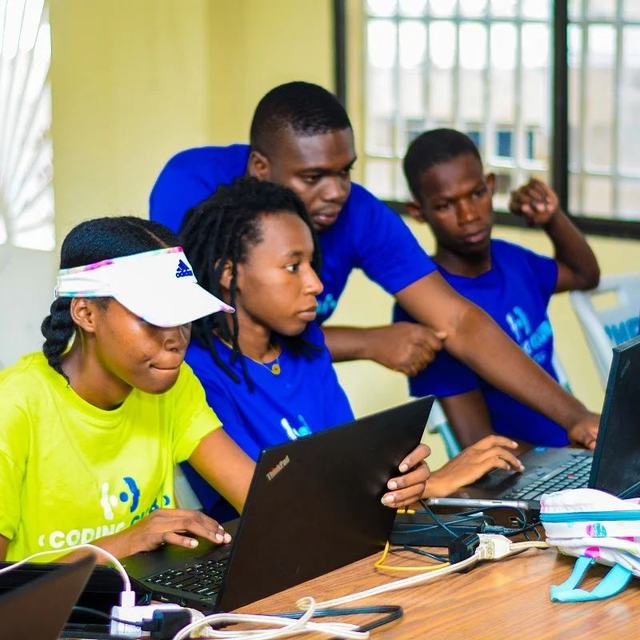 Coding Club Jacmel students at work